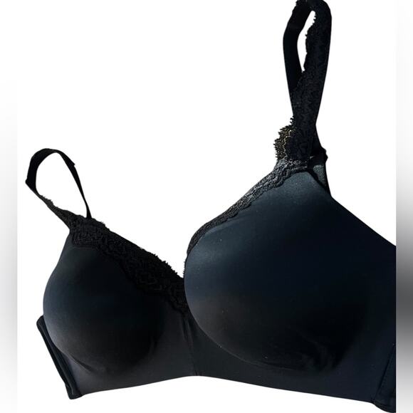^NWOT Wacoal Women's Softly Styled Wire Free T-Shirt Black Bra – Sz 34DDD - Picture 7 of 10